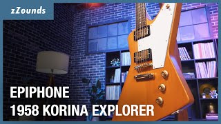 Video thumbnail for Epiphone 1958 Korina Explorer | zZounds by zZounds