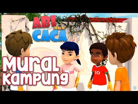Abi dan Caca - Mural Kampung