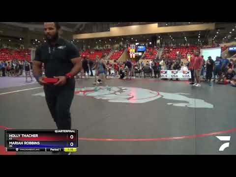 112 Lbs Quarterfinal - Holly Thacher, KS Vs Mariah Robbins, OK 9737