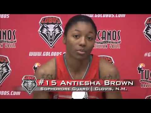 2012-13 Lobo Women's Basketball | Deeva Vaughn and Antiesha Brown: Weekly Press Conference