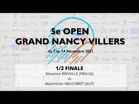 #TENNIS : DEMI-FINALES Tournoi ATP FUTURE Open Grand Nancy Villers 2021