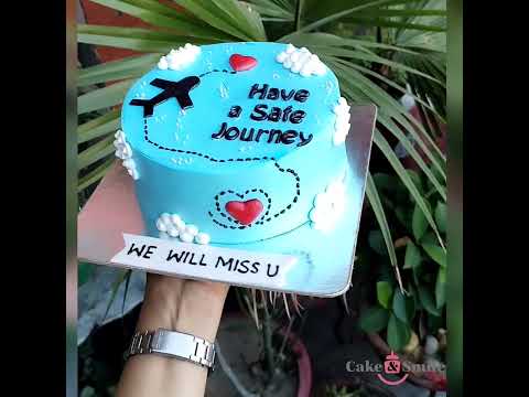 Have a safe journey cake 🤗😍♥️ #shorts #shortsvideo #youtubeshorts #cake_n_smile