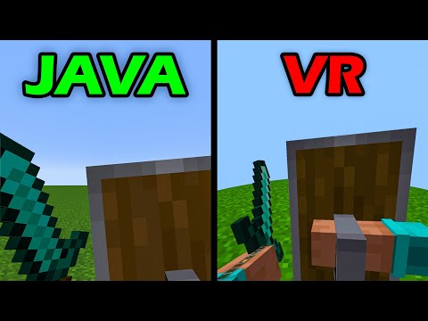 minecraft tools as java vs VR