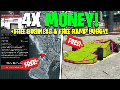 FREE CAR, FREE BUSINESS, FREE MONEY, 4X MONEY, DISCOUNTS & MORE | GTA Online Weekly Update