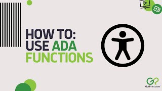 Download lagu HowTo: Use ADA Functions | GotPrint.com mp3 Download lagu HowTo: Use ADA Functions | GotPrint.com mp3
