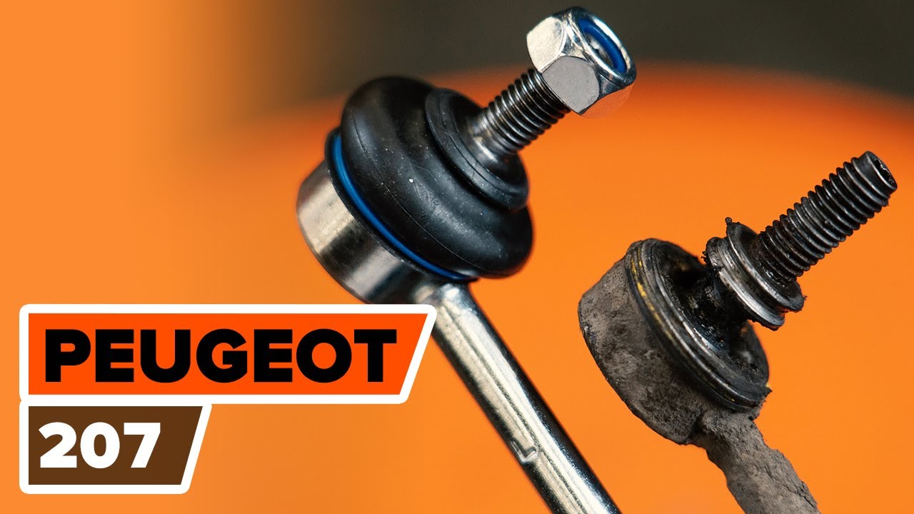 Jak wymienić łącznik stabilizatora przód w Peugeot 207 hatchback - poradnik naprawy