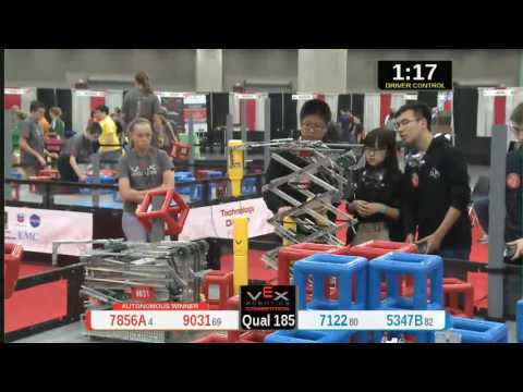 2015 VRC Tech Q185 - 7856A 9031 vs 7122 5347B - 57 to 6 - VEX Worlds 2015 - Technology Division