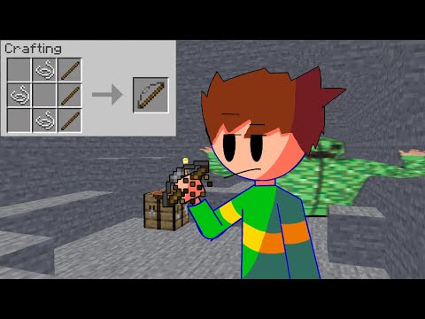EPIC FAIL: Crafting Bow WRONG Way?! | Minecraft Animation