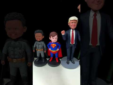 Handmade Clay Bobbleheads That Shake with Happy Energy