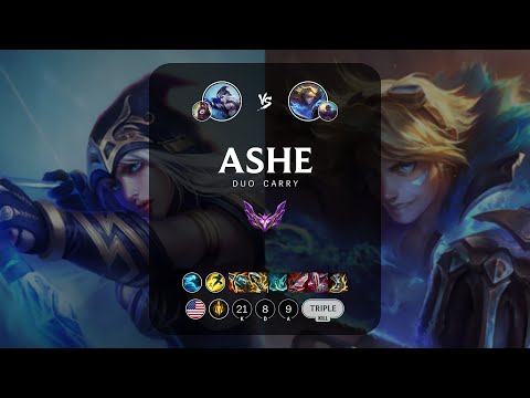 Ashe ADC vs Ezreal - NA Master Patch 13.12