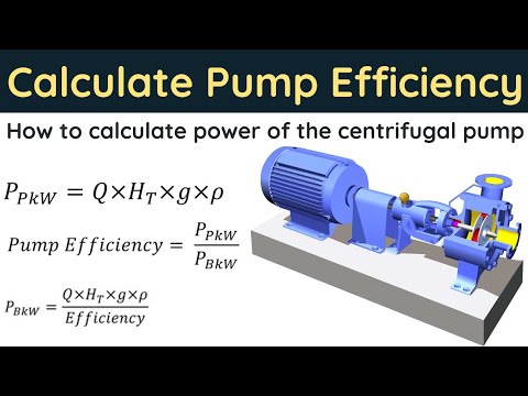 How to calculate the Power of centrifugal pump | Calculate pump efficiency | BkW |  hydraulic power