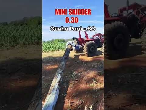 Mini Skidder 0.30 Multifresa em Ação 🚜 | Entrega Técnica em Cunha Porã SC