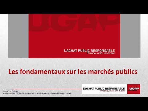 Fondamentaux des marchés publics