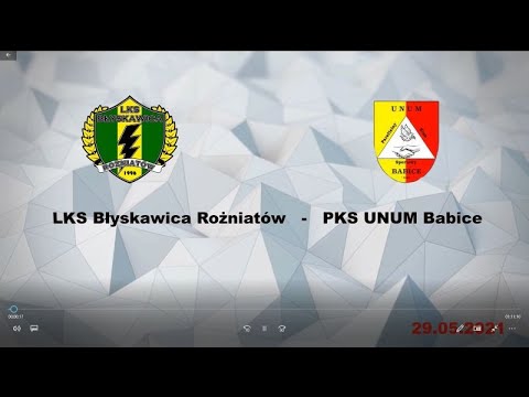 Mecz LKS Błyskawica Rożniatów- PKS UNUM Babice - 29.05.2021 r
