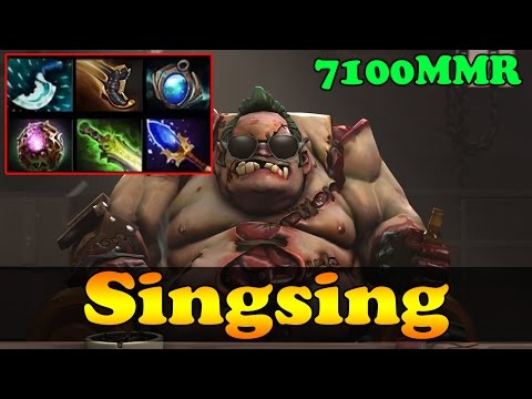 SingSing 7100 MMR Plays Pudge Vol 2 - Ranked Match Gameplay!