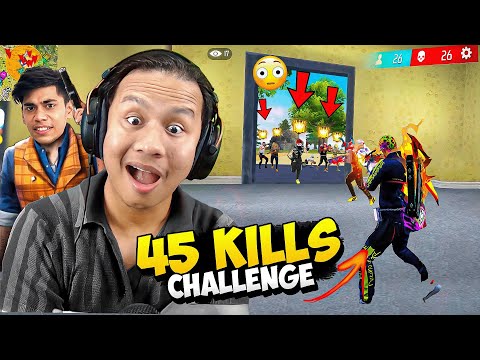 45 Highest Kills Challenge in Pro Grandmaster Lobby 😱 Tonde Gamer - Free Fire Max