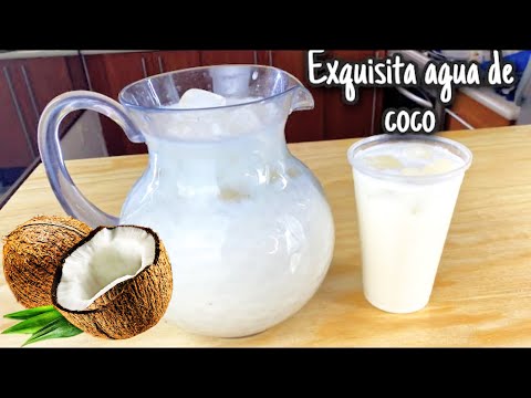 AGUA DE COCO CREMOSITA Y ECONÓMICA (pocos ingredientes) prepara esta exquisita agua