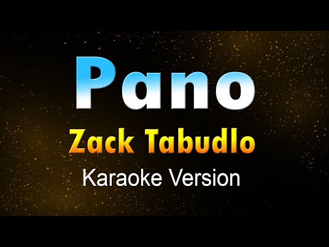 PANO - Zack Tabudlo  (KARAOKE/Instrumental)