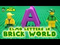 Search For Elmo Alphabet Letters In LEGO Brick World Mega Milo