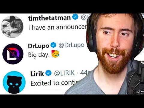 A͏s͏mongold Reacts To TimTheTatman, Lirik & DrLupo Announcements
