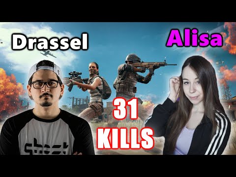 Drassel & Alisa - 31 KILLS - NICE TEAMWORK! - M416 + SKS - DUO - PUBG