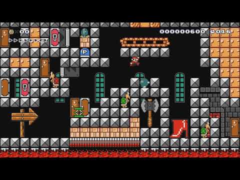 1 Screen Puzzle! by ShadRiolu - Super Mario Maker 2 - No Commentary 1bx