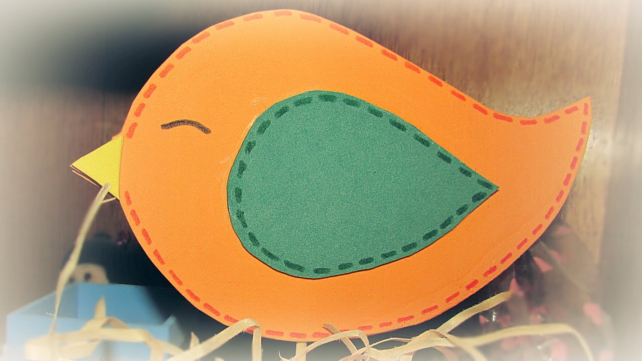 DIY - Passarinho de E.V.A