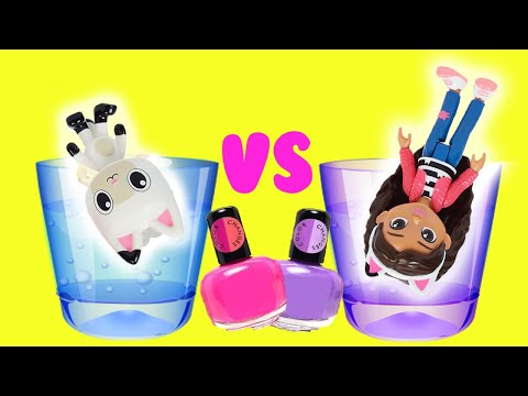 Gabby's Dollhouse DIY Color Changing Nail Polish Custom! Crafts for Kids with Pandy Paws