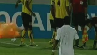 Hand grenade explodes on Iranian football pitch