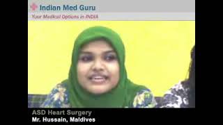 Mr. Hussain, Maldives patient video testimonial India