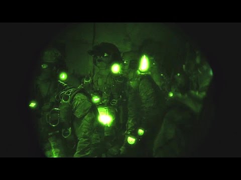U.S. Army Special Forces Night HALO Jump From RAF C-130J
