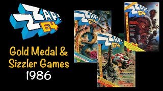 Zzap!64 Gold Medal/Sizzler C64 Games 1986