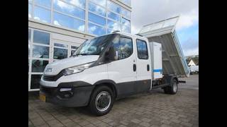 Camion-benne < 3.5t IVECO Daily 35C14D 2.3 100KW EURO6 410 DOKA Dubbelcabine Kipper + Kist | Image 4 - Autoline