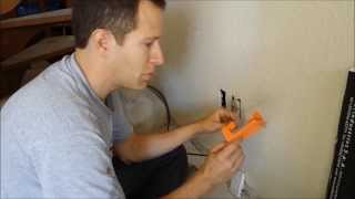 How to install and split a coax cable outlet