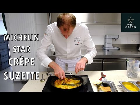 Crêpe Suzette mit Orange und Grand Marnier von Thijs Vervloet im 2-Sterne-Restaurant Colette De V...