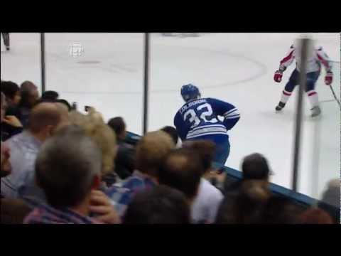 Capitals @ Leafs - Matt Frattin Scores 1st NHL Goal  - 111119