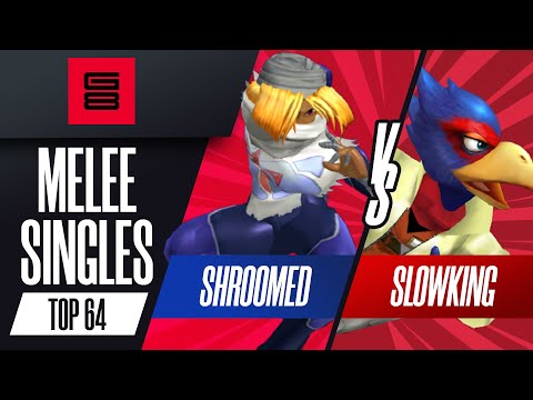 Shroomed vs Slowking - Top 64 Melee Singles - G8 | Sheik vs Falco