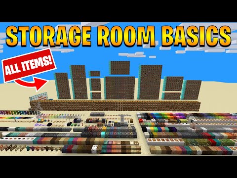 How to Organize All Items in your Storage Room for 1.18 Minecraft!