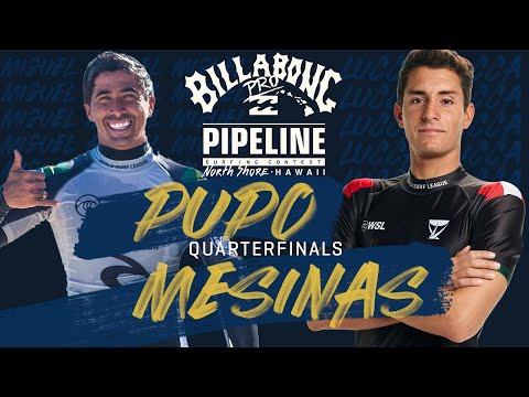 Miguel Pupo vs Lucca Mesinas Billabong Pro Pipeline - Men's Quarterfinals Heat Replay