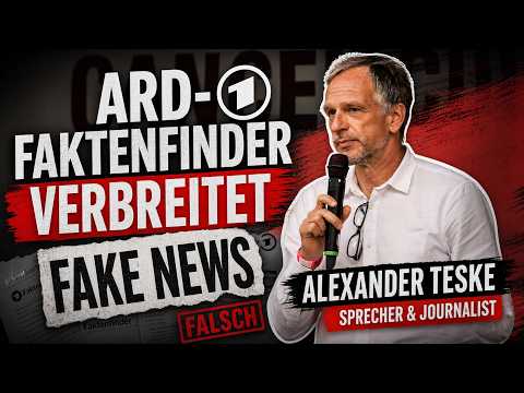 ARD-Faktenfinder verbreitet Fake News: Alexander Teske Video-Thumbnail von YouTube