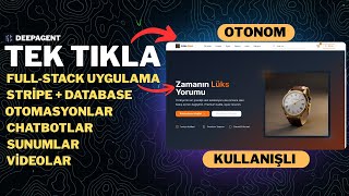 Geleceğin Asistanı: Deep Agent ile Sıfırdan E-Ticaret Sitesi, Sunum ve