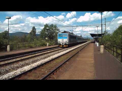 Odjezd vlaku Sp 1694 (ČD 363.115) - Jirkov zastávka, 11. 6. 2013