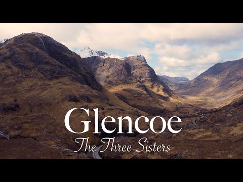 Glen Coe, Scottish Highlands - The Three Sisters - Drone Footage