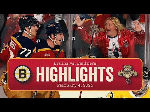 Panthers vs Bruins Highlights | 2.4.26