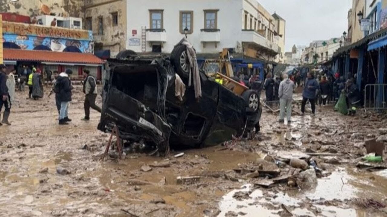 Marocco, i danni dell'alluvione abbattutosi ieri su Safi
