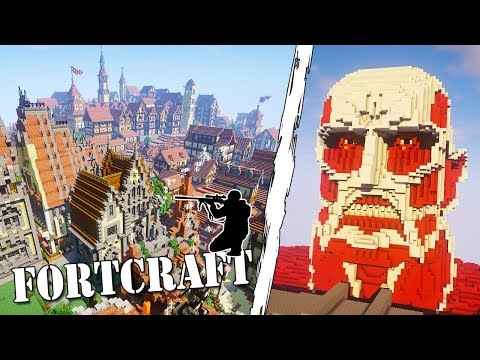 I GIGANTI CI ATTACCANO! NUOVA MAPPA - Fortcraft [ITA] w/ Eren, Tano, Tear & Dani