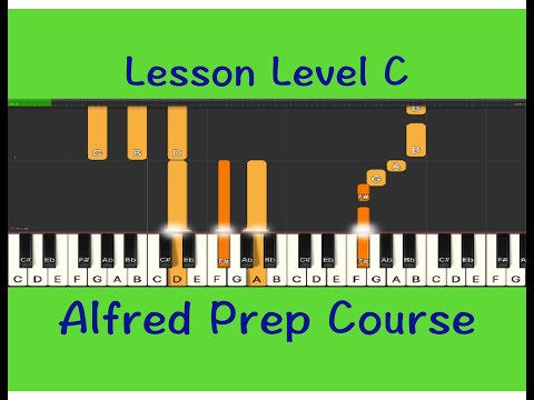Alfred Prep Course Lesson C, P36, Fun Learning Piano Beginner, Online Piano Lessons, Video Course