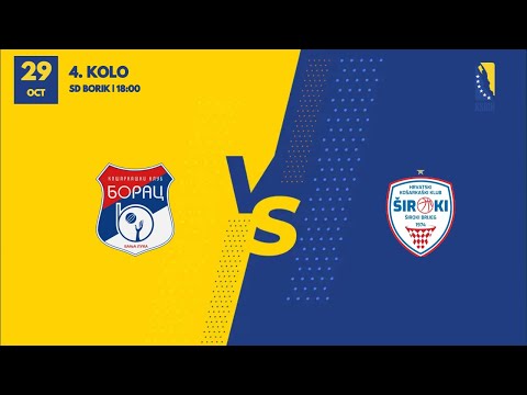 KK Borac WWIN vs HKK Široki TT Kabeli - 4.kolo - KSBIH - 2023/2024