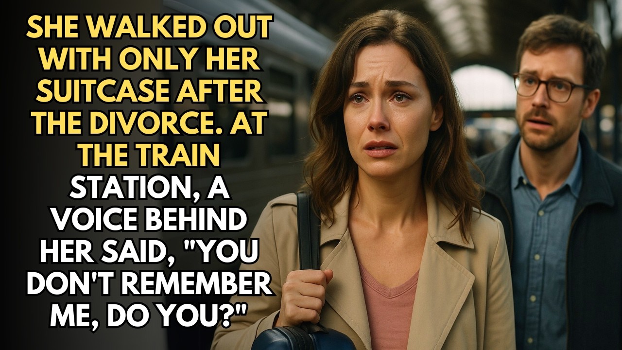 She Walked Out With Only Her Suitcase After The Divorce. At The Train Station, A Voice Behind Her...