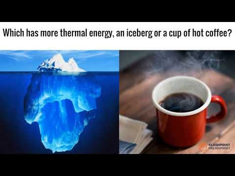 Which Has More Energy an Iceberg or a Cup of Coffee